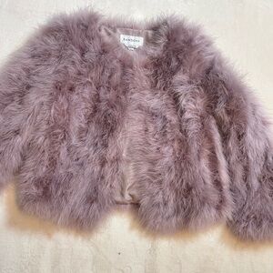 Dyed Feather Crop Jacket